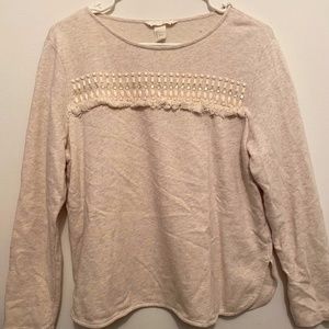 Tan Long Sleeve Light Sweater